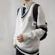 ລຸງ Kimura dk ຕົ້ນສະບັບ V-neck vest embroidered cotton knitted sleeveless sweater vest spring and autumn thin students uniform students