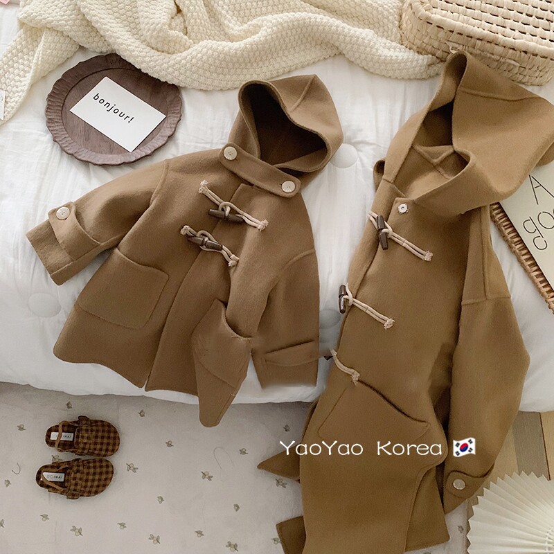 Different pro-sub-dress 2021 new wave Winter Korean mother woman dress with hat-horn buckle What to do in the winter clothing