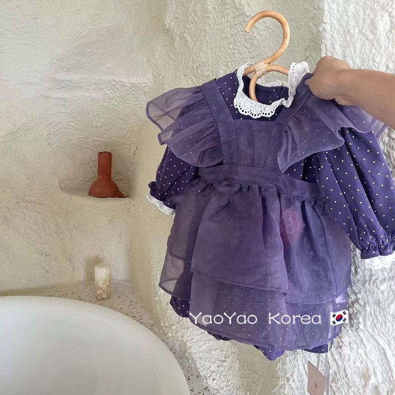 Don't delete the Korean version of the children's clothing girl's spring foreign dress Korean children's baby lolita skirt princess nepotism