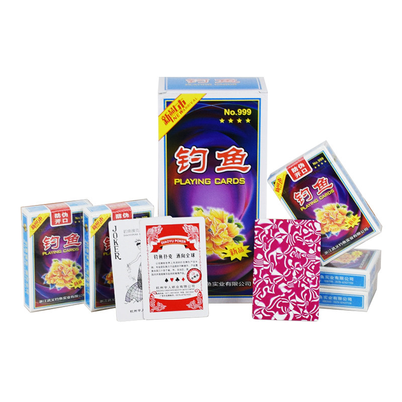 30 pairs of fishing poker 8068 fishing queen blue and white porcelain 2602 padded poker cards