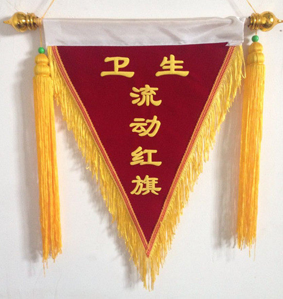 Mobile red flag customized wholesale triangle mobile red flag health discipline mobile red flag school mobile red flag