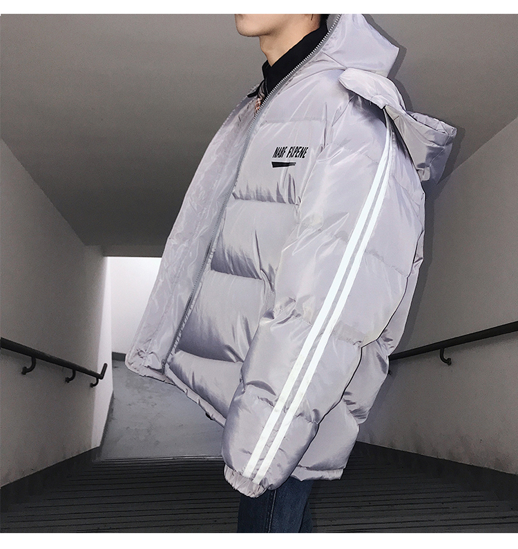 Mùa đông dày ấm áo trùm đầu dịch vụ nam xu hướng phiên bản Hàn Quốc của áo khoác cotton rộng gió thanh niên áo khoác áo phao lông vũ