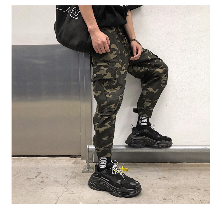 2018 mùa thu mới Nhật Bản retro overalls nam lỏng lẻo 9 điểm quần âu xu hướng chân chín quần quan lot nam