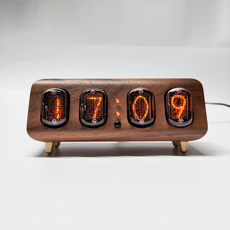 Former Soviet Union In12 Glow Tube Digital Clock Simple Bluetooth Controlled Glow Lamp Desk Clock Alarm Clock Real Glow Tube Clock