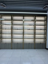 High-end smoke wine display case Stainless Steel Rose Gold Buckle Rims Wood Exhibition Cabinet Cashier set to rely on wall shelves