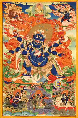 Sakya Light Free marriage Zhangjia Living Buddha identified Panchen Lama six-armed Mahagala