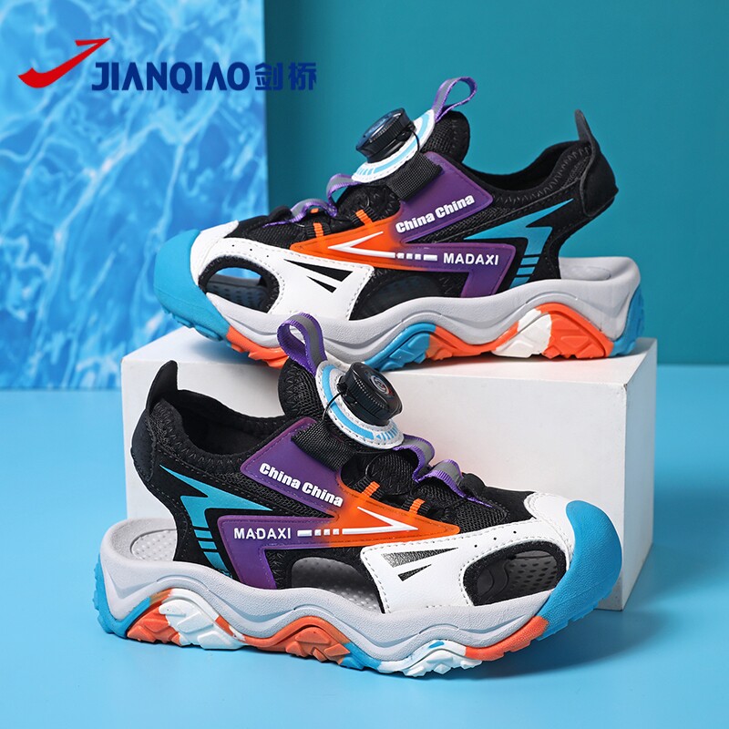 Cambridge children's sandals 2023 summer new boys' knob sports sandals Baotou non-slip beach shoes for big children