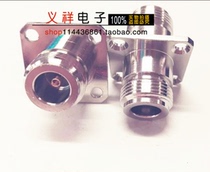 Connector N-type head N-50KKF female-to-turn master tape square plate L16KKF double-pass