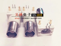 Surveillance video socket BNC white plastic female seat BNC panel seat 90 degree Q9-BNC seat nickel plated BNC female seat