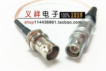 Connecting line BNC female male thread with hole with fixed turn LEMO FFA 1s male connecting RG316