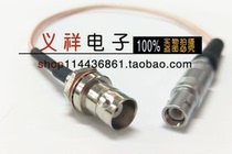 Connecting line BNC female male thread with hole with fixed turn LEMO FFA 0s male connecting RG316