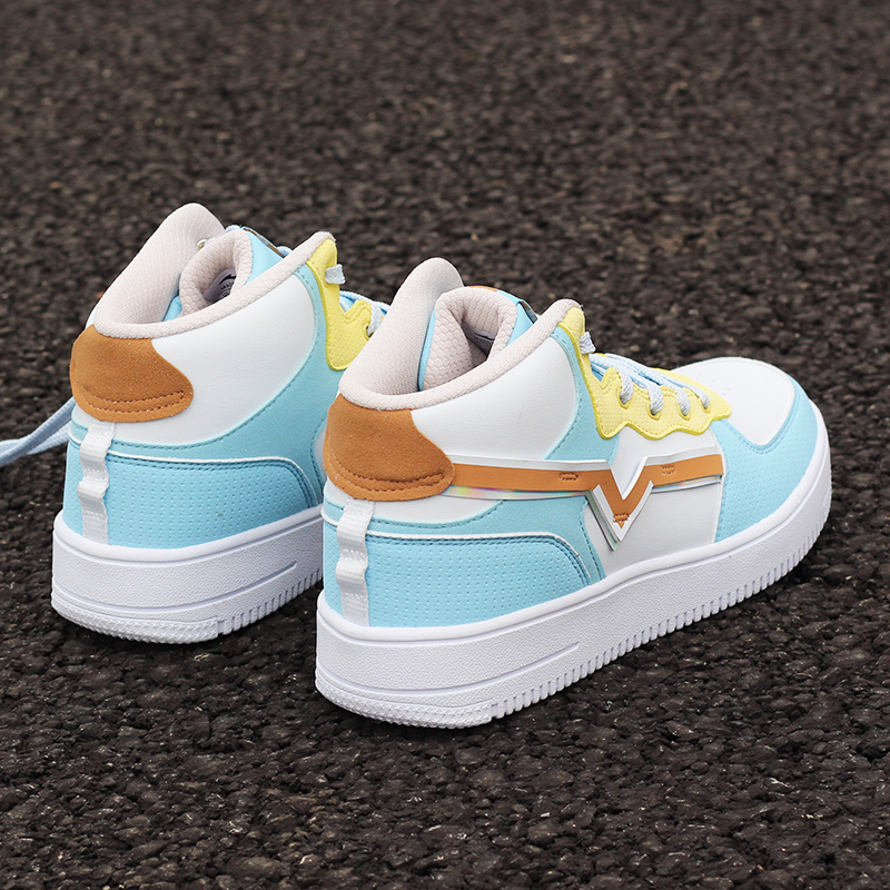 Hongxing Erke women's shoes 2022 autumn new women's high-top skateboard shoes women's ins trend student sports shoes women