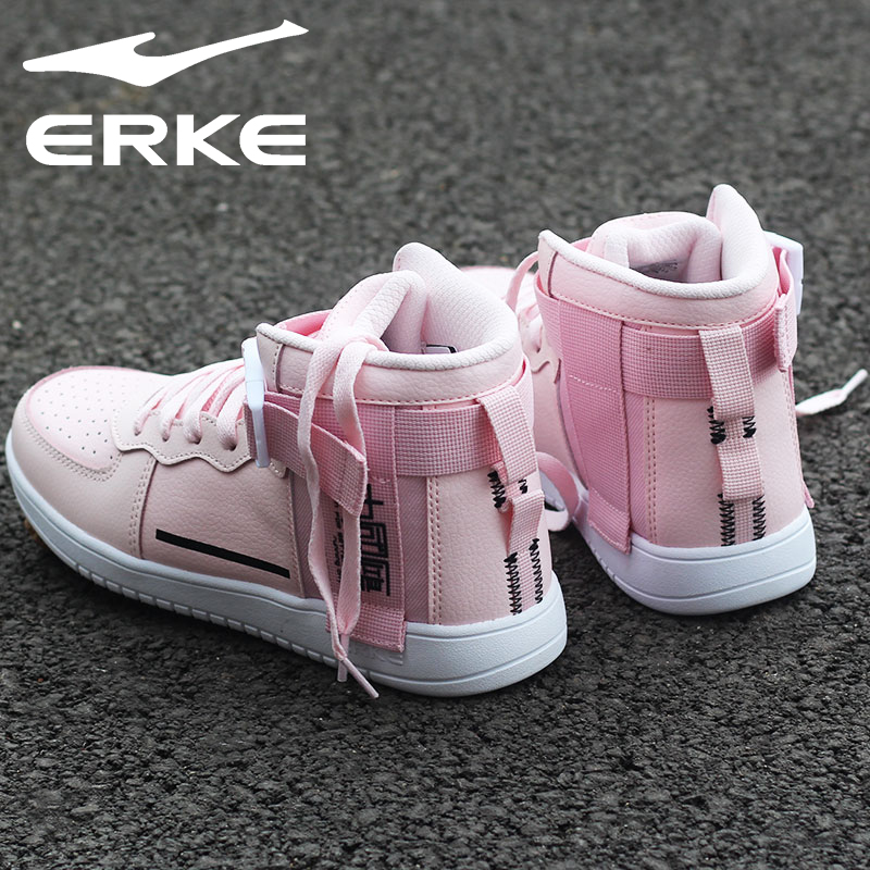 Hongxing Erke women's sneakers 2022 autumn Air Force One women's breathable lightweight tall casual men's sports shoes women