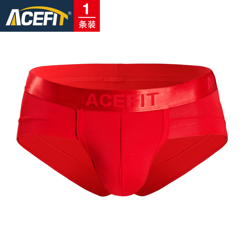 Acefit mens quần lót mens quần tam giác u lồi Modale trung eo trẻ sexy chàng trai thở quần lót.