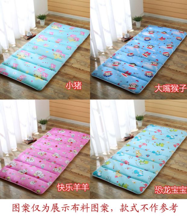 Bông có thể tháo rời và có thể giặt được gấp thảm ngủ mẫu giáo đơn lớp ký túc xá trẻ em văn phòng học sinh nghỉ trưa nệm giá nệm kim cương