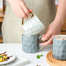 New products Sanmink Mark Cup Nordic ins Creative minimalist cup Ceramic Cups for Home Coffee Cups