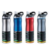 New product with straw thermos cup adult male outdoor sports cup large capacity fitness kettle Cup portable