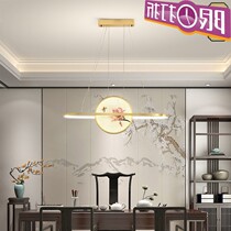 Net red copper chandelier Chinese style rectangular restaurant Zen tea room Retro bar study model room