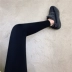 Quần legging đen cho nữ mùa xuân 2020 Quần bó sát chân mới là quần yoga Barbie mỏng - Khởi động cắt