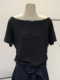 Zhang Jingyi Celebrity Style One-Shoulder Short-Sleeve Women's Off-Shoulder T-Shirt Summer New Large Size Loose Black Off-Shoulder Top