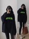 Oversize hooded sweatshirt women's spring and autumn velvet thickened American retro jacket trendy lazy style top winter
