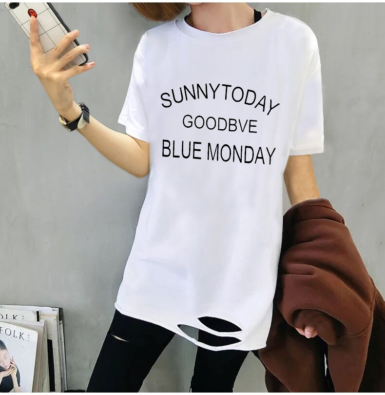 Medium-long version of the undershirt loose summer thin section 2022 New Korean version pure cotton short sleeve t-shirt female white-ins tide