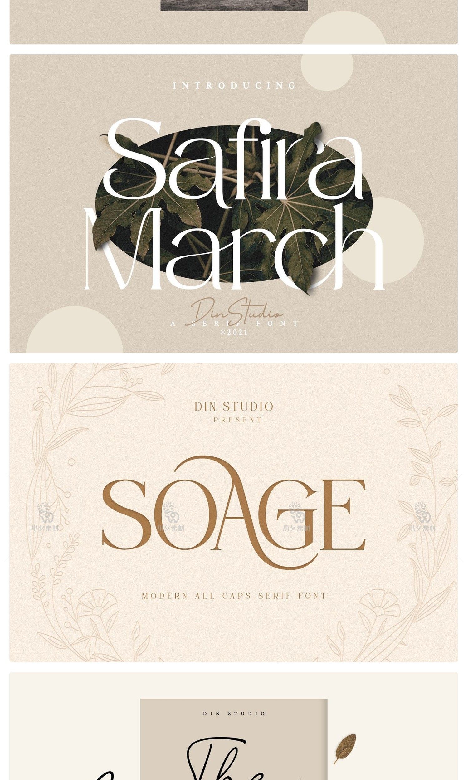 图片[5]-极简文艺优雅现代杂志画册海报标题排版logo徽标手写衬线英文字体-cg男孩