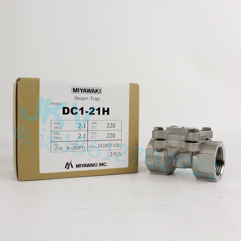 MIYAWAKI宫胁 不锈钢蒸汽疏水阀 DC1-21H高温疏水器4分