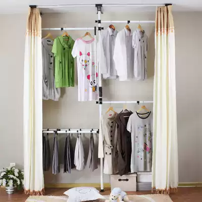 Household simple wardrobe strong durable wardrobe hanging storage cabinet open fabric wardrobe iron frame bedroom cloth wardrobe