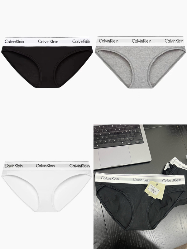 [Low-Waist] Ck Women's Wide-Brimmed Gravity Belt Triangle Panties Qf8520 F3787