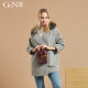 Gen. Jane Winter Large Fur Collar Woolen Jacket Mid-Length Fashion Slim Women's Coat Windbreaker BDG88A05Y