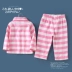 K24D mùa đông quần pyjama trẻ em cotton thoải mái cho bé trai và bé gái kẻ sọc trẻ em phục vụ tại nhà cho bé quần dễ thương quần chục cho bé Quần