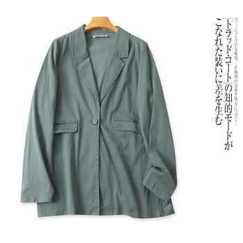 Foreign trade european and american fashion casual men's suits autumn new lapel one-button loose and versatile korean style jacket