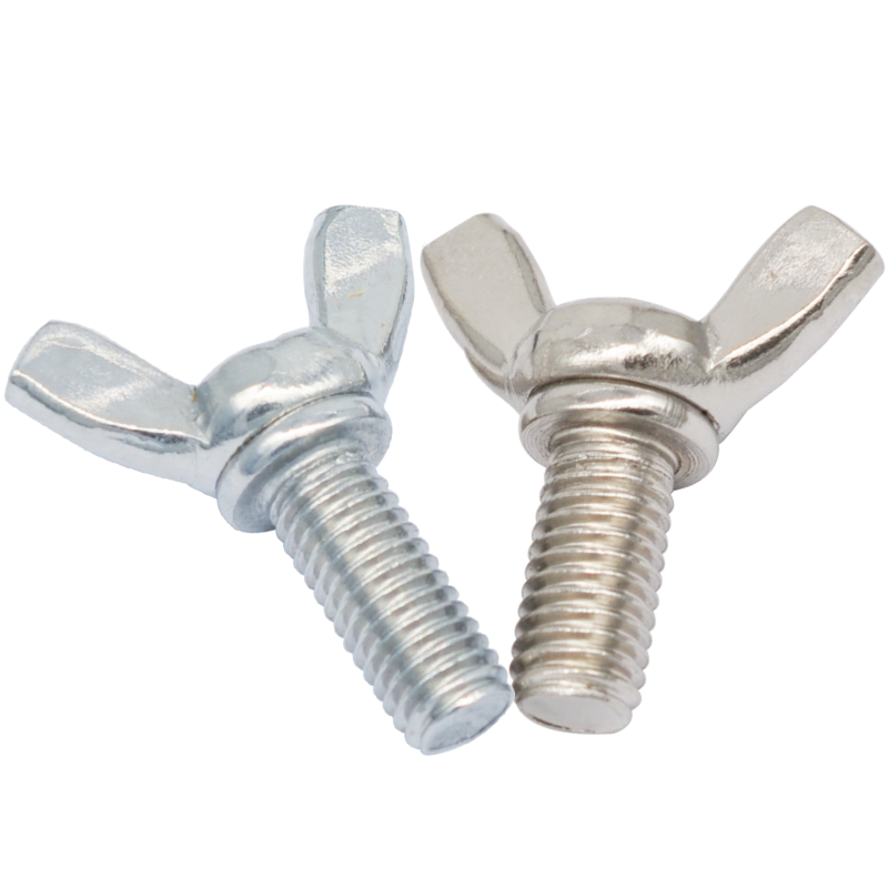 Galvanized 304 stainless steel butterfly screw butterfly shaped shepherd's hand screw adjusting bolt M345681012-Taobao