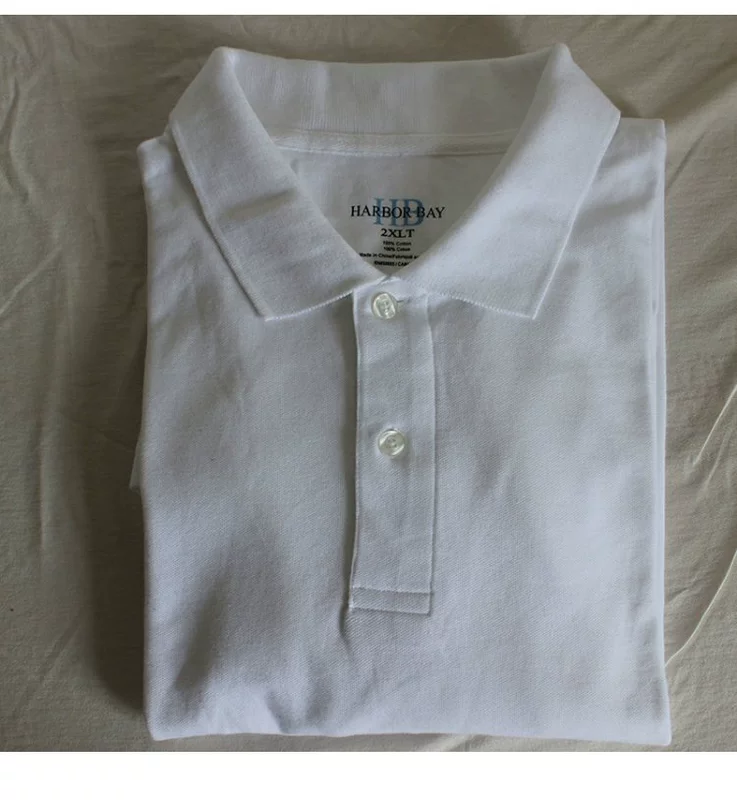 Mùa hè size lớn áo sơ mi nam POLO ve áo màu cotton thường giản cộng với phân bón XL chất béo nam