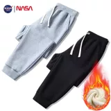 Демисезонные утепленные эластичные штаны подходит для мужчин и женщин, свободный прямой крой