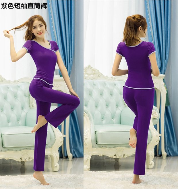 Modal Yoga quần áo phù hợp với nữ 2019 mới mùa thu và mùa đông thể thao chuyên nghiệp đai ngực pad lỏng người mới bắt đầu tập luyện quần áo thảm tập yoga vuatham
