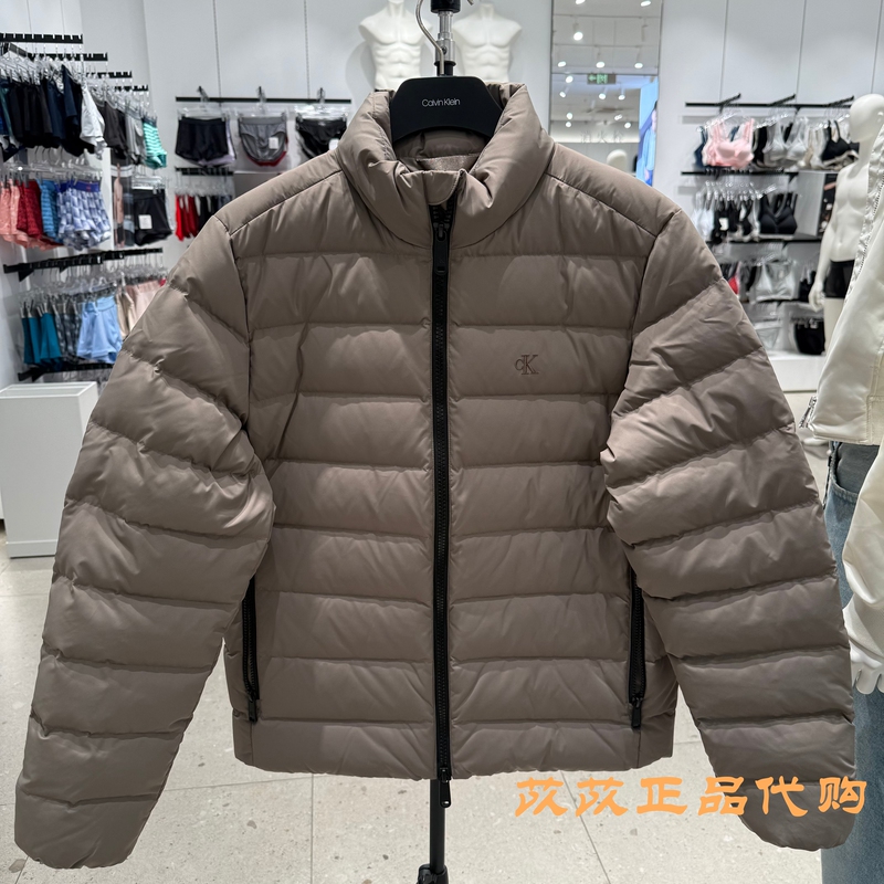Ck Jeans26 Autumn and Winter Men's Trendy Casual Work Clothing Stand Collar Quilted Duck down Jacket 4Rj591G