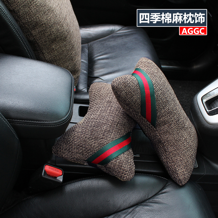 Love-tilted color car with interior four seasons of linen head pillow pillow cushion cushion waist cushion