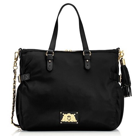 Authentic American Product Juicycouture Nylon Lauryn Zip Top Tote Yhru3347