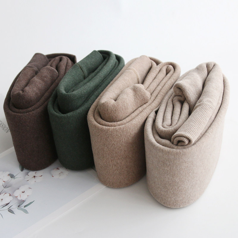 JA northern autumn winter plus suede thickened inner lap pants female trampled wool suede warm-in-the-legs-in-the-leg-in-the-leg.