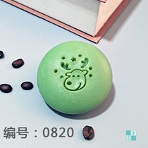 Custom diy handmade soap seal transparent acrylic Christmas seal pottery clay seal can batch Christmas series