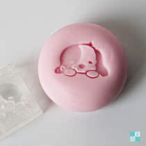 Custom diy handmade soap stamp pottery clay seal silicone mold soap mould bulk promotion dog
