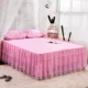 Summer giường ren phong cách váy bedspread mảnh duy nhất của phi trượt nệm bảo vệ công chúa gió ren giường áo khoác 1.5m1.8 mét - Váy Petti