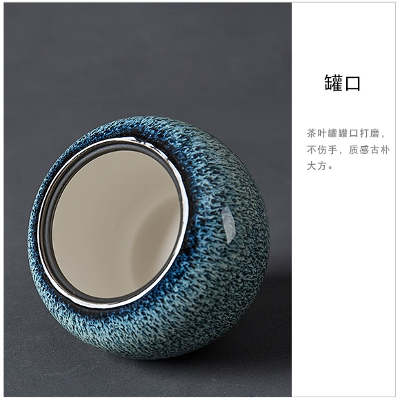 Bình trà thay đổi lò gốm gốm trung bình niêm phong Puer trà xanh Tianmu nồi chè chống ẩm mới - Trà sứ