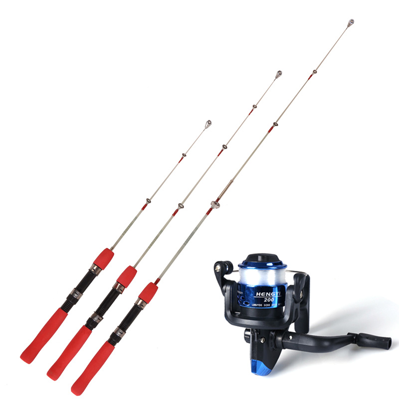 Small sea rod 60 80 cm 1 meter portable ultra-short section mini raft rod fishing throwing rod rocky fishing rod ice fishing lure rod