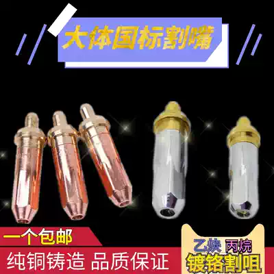 Propane cutting nozzle plum blossom cutting torch oxygen acetylene cutting nozzle 30 gas nozzle 100 type cutting gun cutting nozzle 2 chrome plated gun nozzle