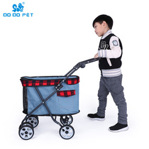 Pet Stroller Cat Pushcart Out Dogs Trolley Small Dogs Light Foldable Stroller Pet Supplies