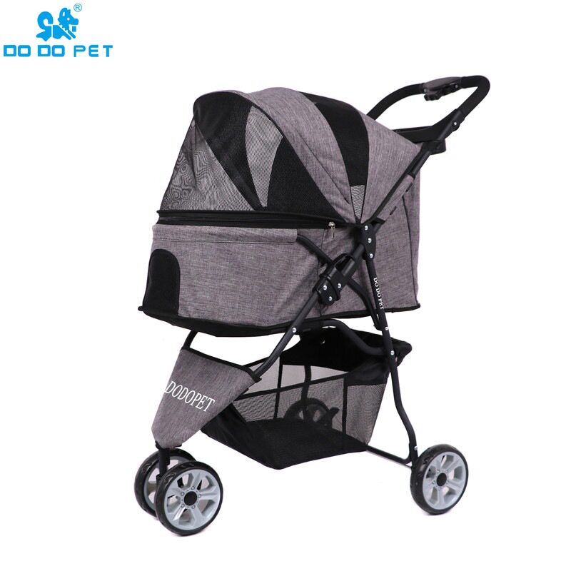 Pet stroller light Folds Pooch pooch Trolley Cat Cart Small Dog Medium Dog Stroller Pooch Small Cart