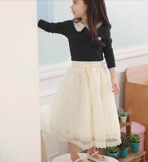 Jupe pour fille en mélange - Ref 2052124 Image 9